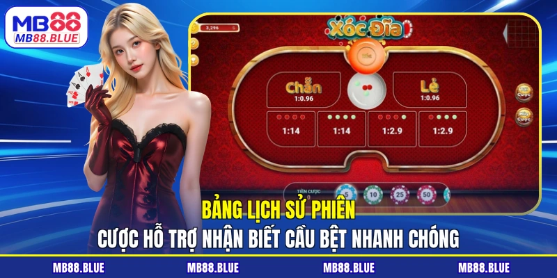 Bảng lịch sử phiên cược hỗ trợ nhận biết cầu bệt nhanh chóng
